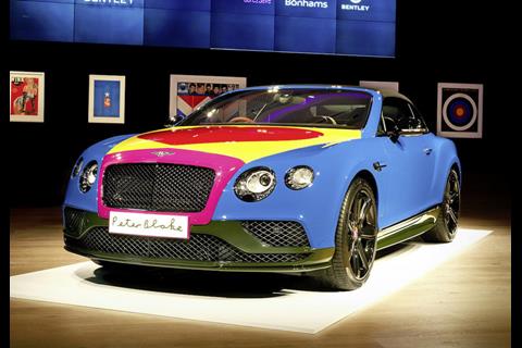 Pop art bentley continental gt by peter blake